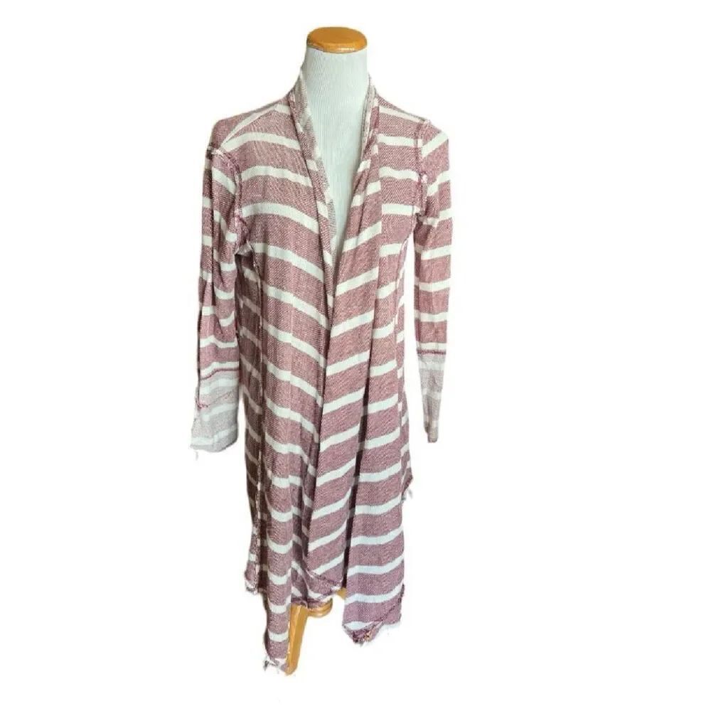 Womens Eye Shadow Eyeshadow Sweater Open Cardigan Ligjtweight Duster - Sz L